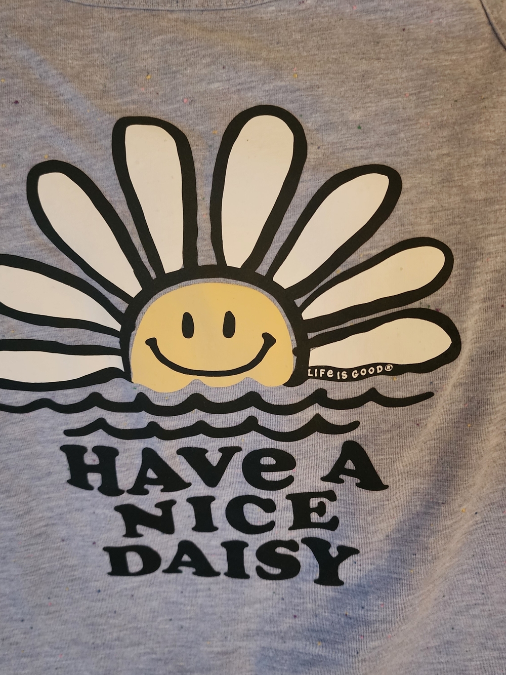 "Life Is Good"'Have a Nice Daisy' Tank & Shorts Set. Pre-owned Great Condition. - Picture 2 of 8